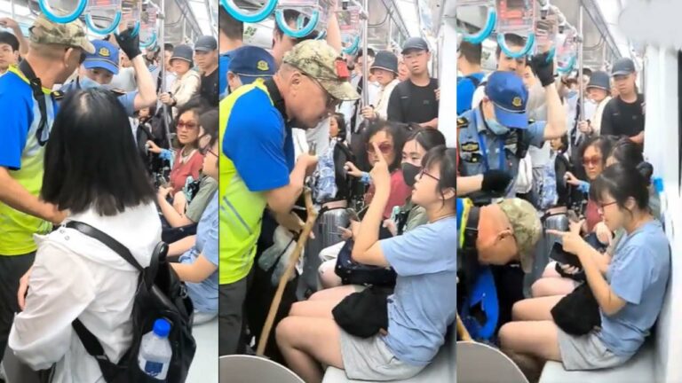 Metro Video: మెట్రోలో పెద్దాయన వీరంగం.. యువతిపై ప్రతాపం