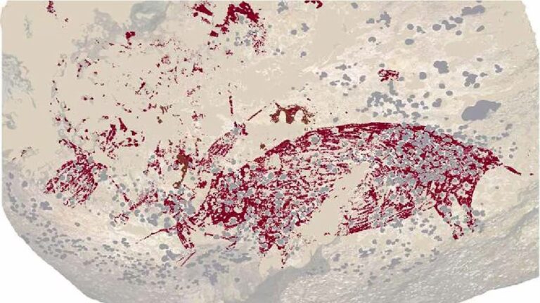 Indonesia: గుహలో బయటపడ్డ  51,200 ఏళ్ల పురాతన పెయింటింగ్..