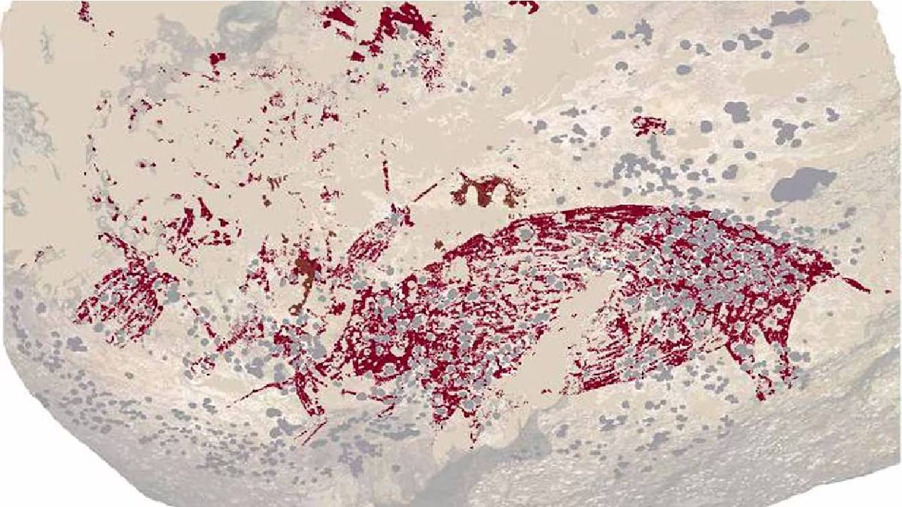 Indonesia: గుహలో బయటపడ్డ  51,200 ఏళ్ల పురాతన పెయింటింగ్..