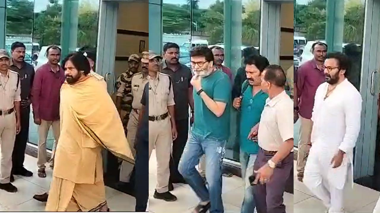 Deputy CM Pawan Kalyan: హైదరాబాద్‌ నుంచి ఏపీకి డిప్యూటీ సీఎం.. పవన్‌ వెంట త్రివిక్రమ్, ఆనంద్ సాయి..