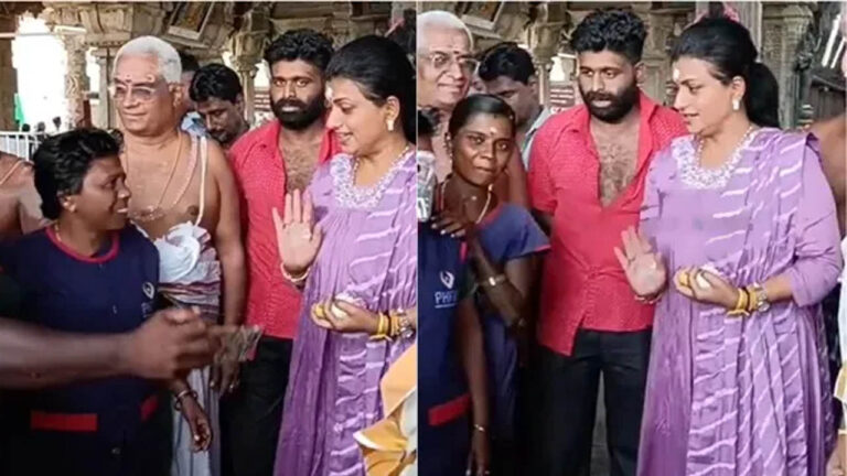 RK Roja: పారిశుద్ధ్య కార్మికులతో రోజా షాకింగ్ ప్రవర్తన..వీడియో వైరల్