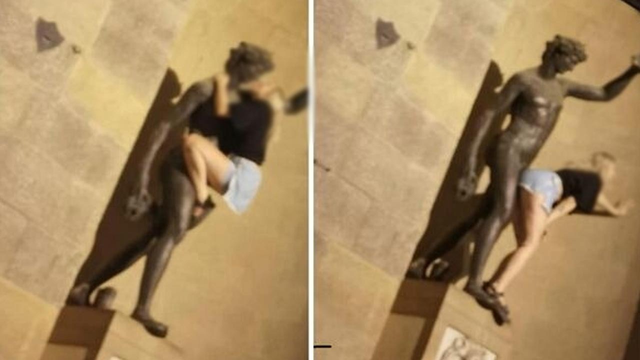 Romance With Statue: ఇదేం కర్మరా బాబు.. పబ్లిక్ లో విగ్రహం ప్రైవేట్ పార్టుతో రొమాన్స్ చేసిన మహిళ..