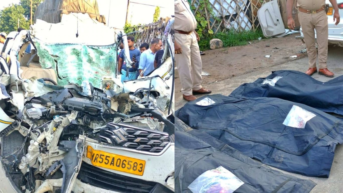 Road Accident: కారు – ట్రక్కు ఢీ.. నలుగురు మృతి.. ముగ్గురి పరిస్థితి విషమం..