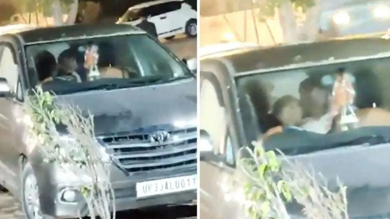 Viral Video: అరె ఏంట్రా ఇది.. ఇద్దరు యువతులతో ఒకేసారి కారులో సరసాలు!