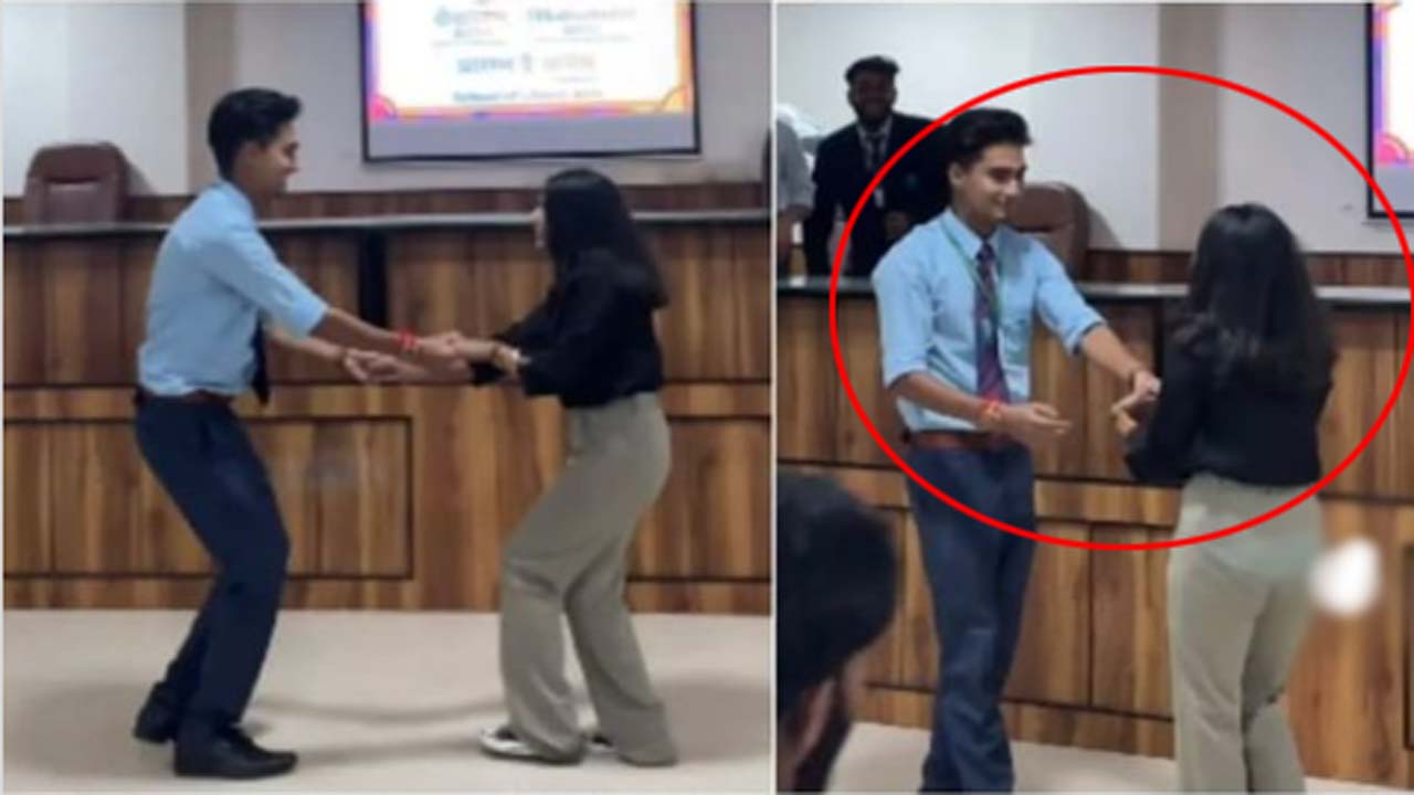 Viral video: కాలేజీ ఈవెంట్‌లో షాక్.. డ్యాన్స్ చేస్తుండగా మధ్యలో రక్షా బంధన్ సాంగ్ ప్లే.. ఆ తర్వాత ఏమైందంటే..!