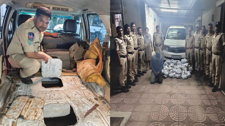 Ganja Seized: పుష్ప సినిమాకు మించి స్మగ్లింగ్ కు ప్లాన్.. ఏపీకి చెందిన వ్యక్తి అరెస్ట్..