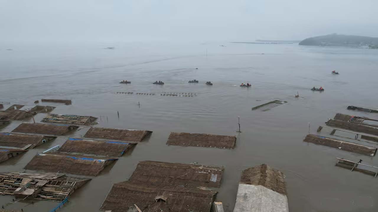 north korea floods