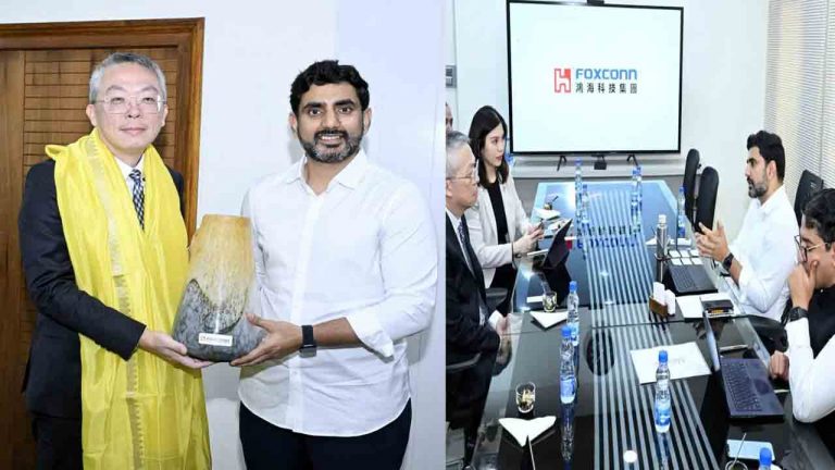 Nara Lokesh: మంత్రి నారా లోకేష్‌తో ఫాక్స్‌కాన్‌ ప్రతినిధుల భేటీ