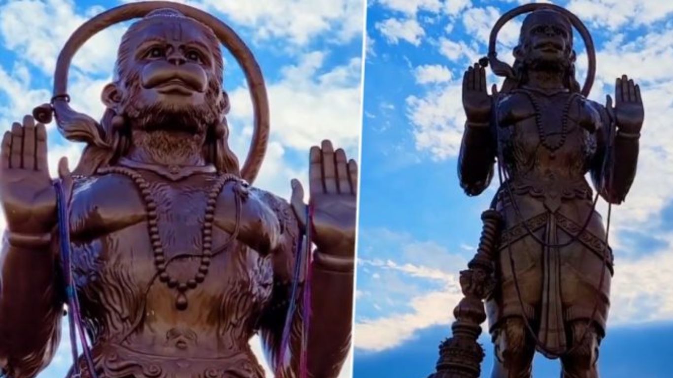 Hanuman In USA: వావ్.. అమెరికాలో 90 అడుగుల ఎత్తైన హనుమాన్ విగ్రహ ప్రతిష్ట..