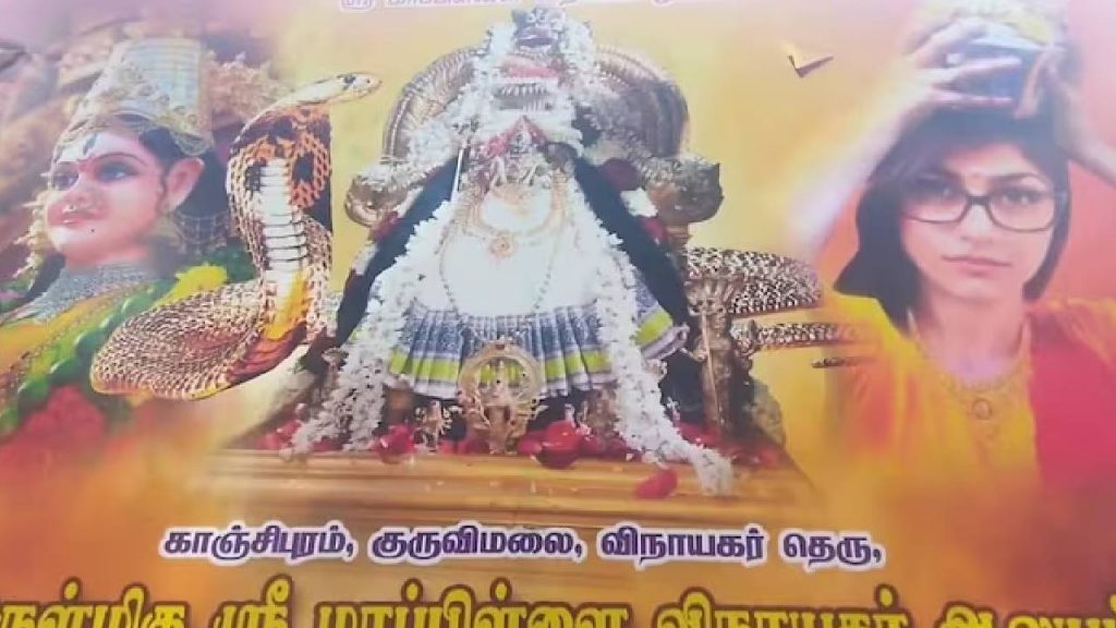 Mia Khalifa's Pic On Tamil Nadu Temple Hoarding