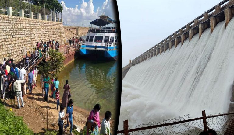Nagarjuna Sagar: సాగర్‌ కు కృష్ణమ్మ పరవళ్లు.. చూసేందుకు పర్యాటకుల సందడి..