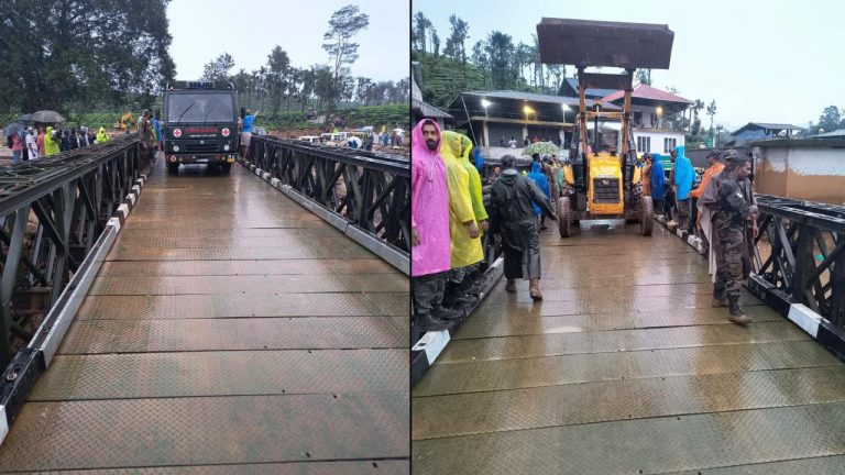 Wayanad Landslides : వాయనాడ్‌లో రెస్క్యూను వేగవంతం చేసేందుకు బెయిలీ బ్రిడ్జీ నిర్మించిన సైన్యం