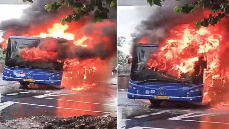 Fire In Bus : ఢిల్లీలో ఘోర ప్రమాదం.. అగ్నికి ఆహుతైన బస్సు
