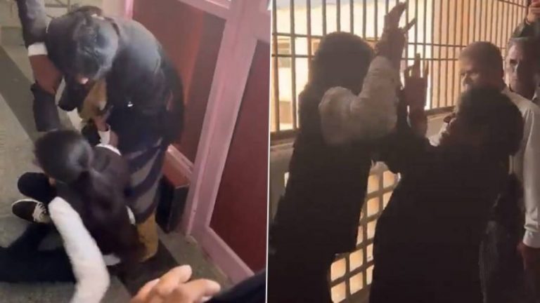 Viral Video : కోర్టులో జుట్టు జుట్టు పట్టుకుని బీభత్సంగా కొట్టుకున్న జడ్జి,  లాయర్