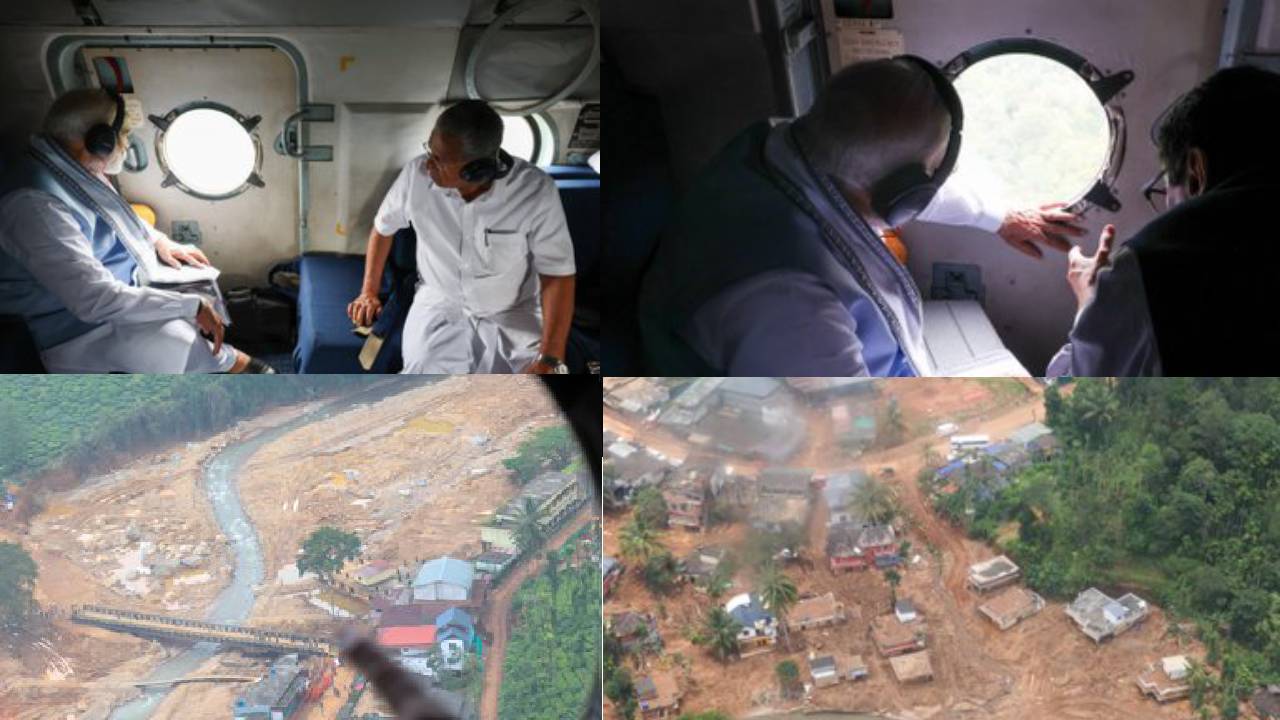 PM Modi: వయనాడులో ప్రధాని ఏరియల్ సర్వే.. రాహుల్ గాంధీ ట్వీట్