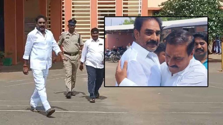 Pinnelli Ramakrishna Reddy: జైలు నుంచి విడుదలైన పిన్నెల్లి.. స్వాగతం పలికిన వైసీపీ నేతలు..