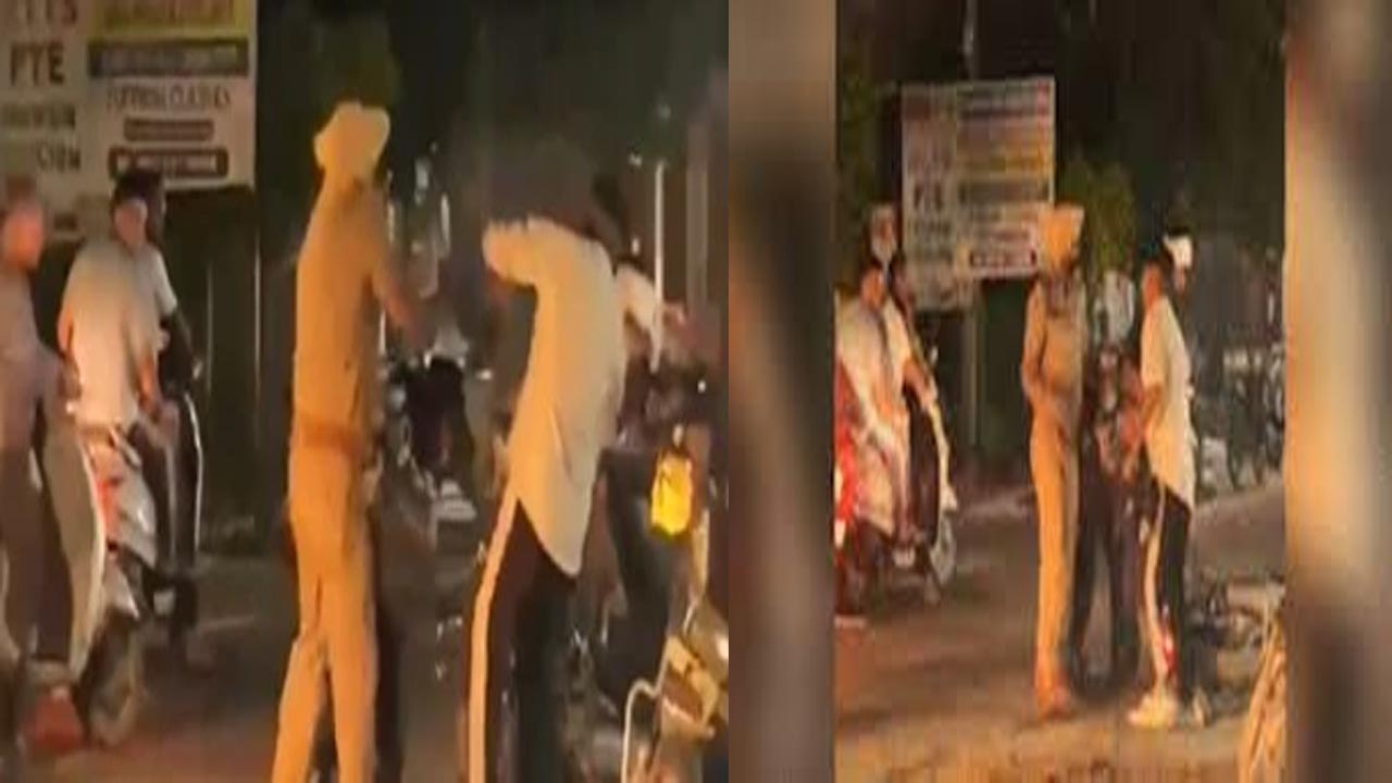 Punjab: ఇద్దరు యువకులపై ఏఎస్సై దురుసు ప్రవర్తన.. బూటు కాళ్లతో తన్నుతూ..