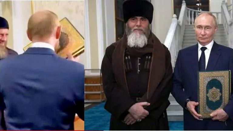 Putin: మసీదులో ఖురాన్‌ను ముద్దుపెట్టుకున్న రష్యా అధ్యక్షుడు పుతిన్