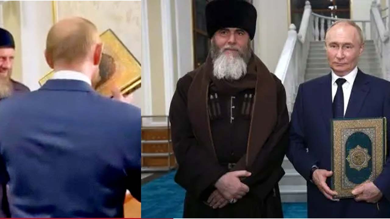 Putin: మసీదులో ఖురాన్‌ను ముద్దుపెట్టుకున్న రష్యా అధ్యక్షుడు పుతిన్