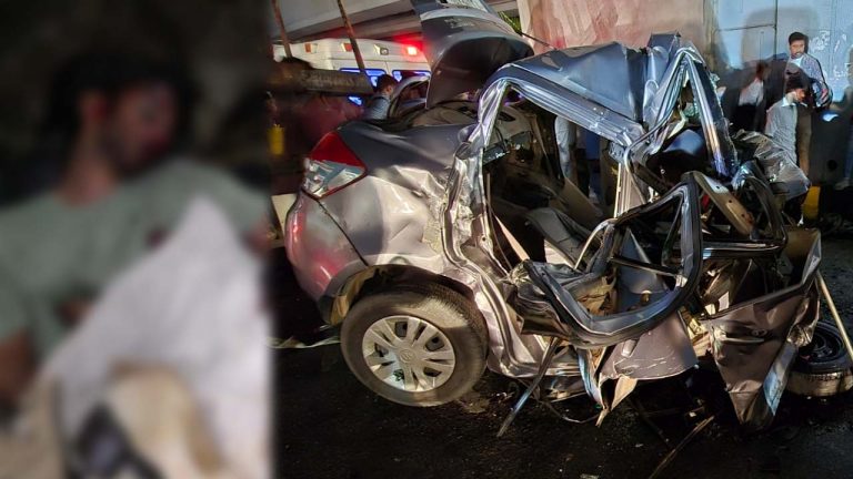 Rayadurgam Car Accident: రాయదుర్గంలో రోడ్డు ప్రమాదం.. కారులో ఇరుక్కుని విద్యార్థి మృతి..