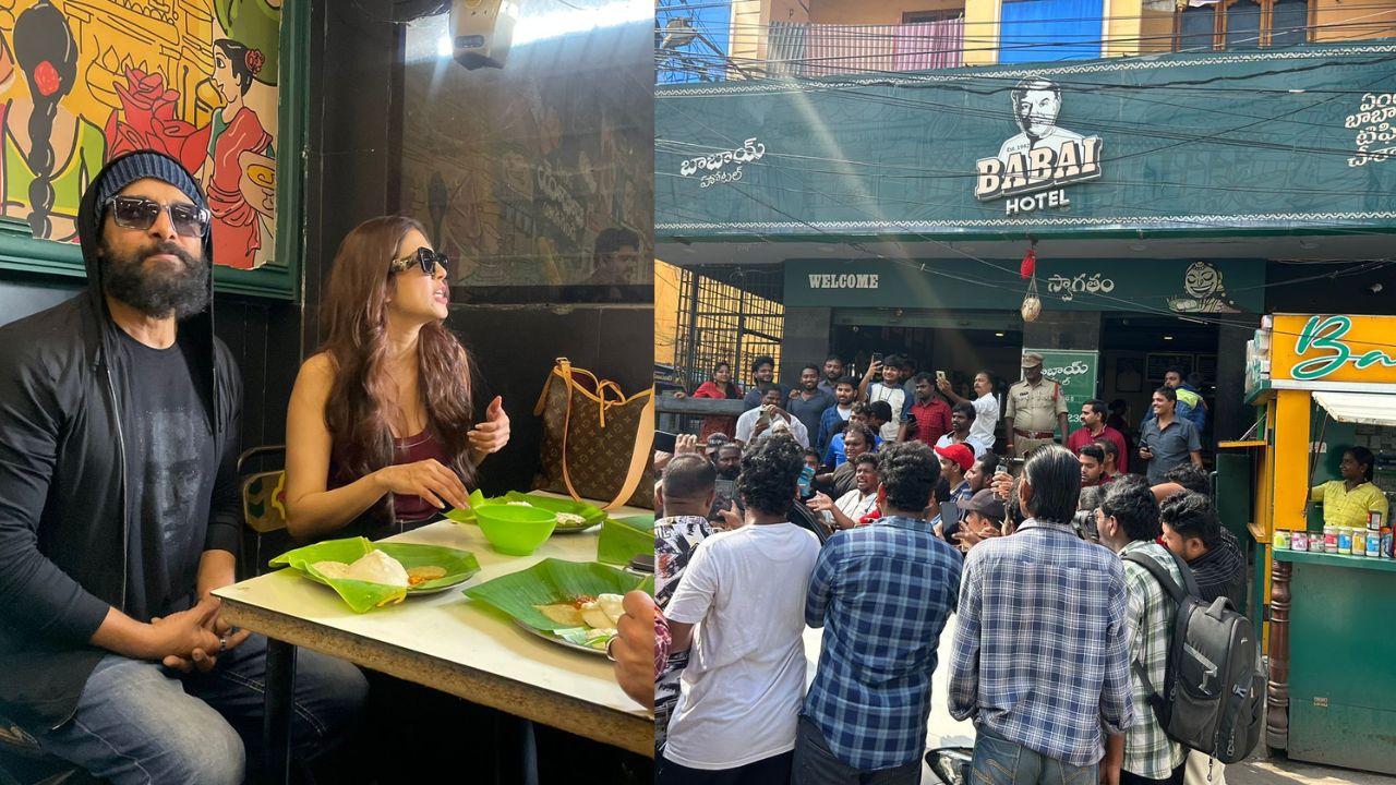 Vikram : బెజవాడలో సందడి చేసిన హీరో, హీరోయిన్..