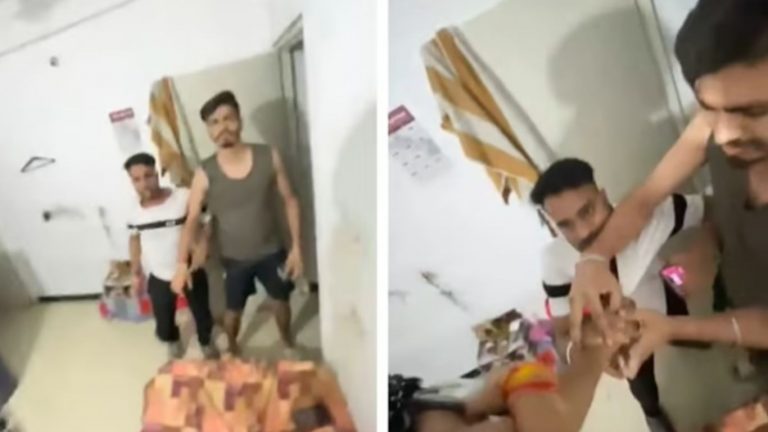 Viral Video: మద్యం తాగి యువతిపై దాడి చేయబోయిన ఇద్దరు యువకులు..