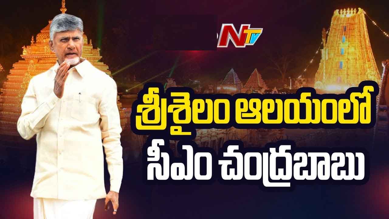 CM Chandrababu at Srisailam Temple: శ్రీశైలం మల్లన్న సేవలో సీఎం చంద్రబాబు..