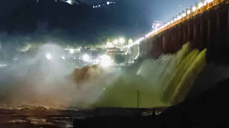 Tungabhadra Dam: తెగిపోయిన తుంగభద్ర డ్యాం గేటు.. పోటెత్తిన వరద నీరు..