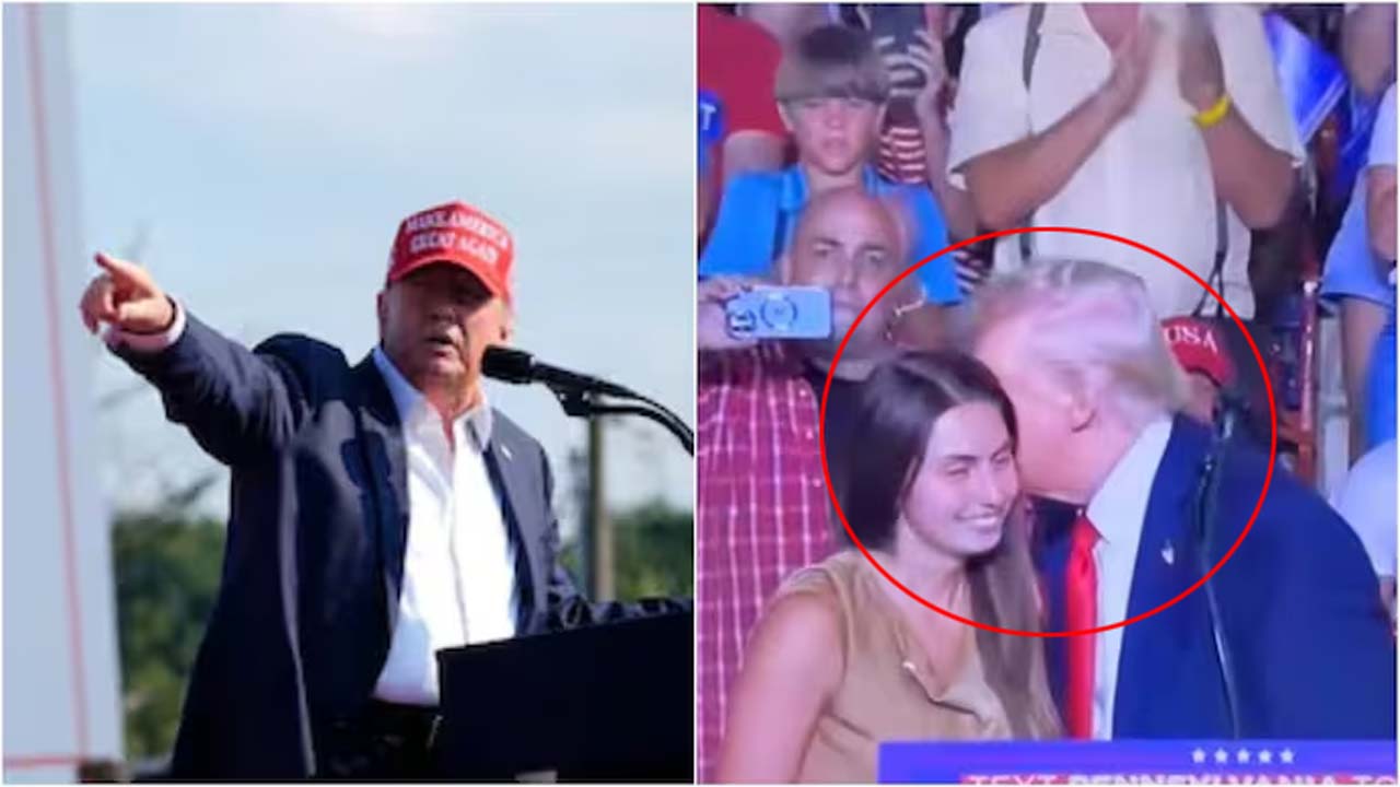 Trump: ఒక మహిళ కారణంగానే ప్రాణాలతో ఉన్నా.. స్టేజ్‌పైకి పిలిచి హగ్ చేసుకున్న ట్రంప్