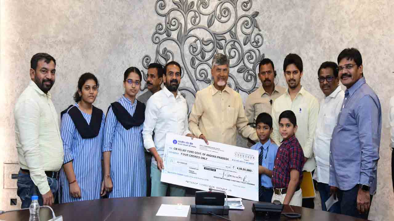 Bhashyam: వరద బాధితుల సహాయార్ధం “భాష్యం” రూ.4 కోట్ల విరాళం..