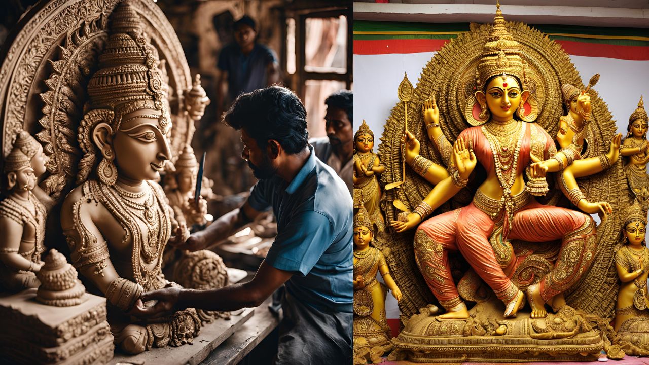 Durga Puja Idol: దుర్గాదేవి విగ్రహం తయారీకి వ్యభిచార గృహంలోని మట్టి.. ఎందుకో తెలుసా..?