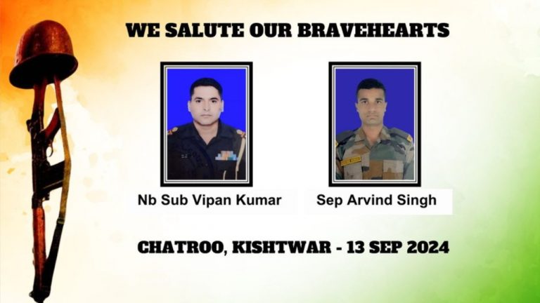 Encounter: కిష్త్వార్‌లో సైన్యం, ఉగ్రవాదుల మధ్య ఎన్‌కౌంటర్.. వీరమరణం పొందిన ఇద్దరు సైనికులు..