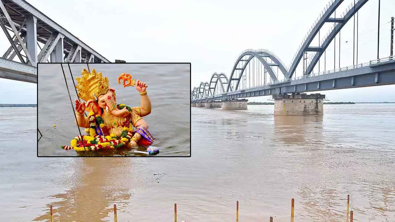 Ganesh Idols Immersion: 3 రోజులు బ్రేక్‌.. నేటి నుంచి గోదావరిలో గణేష్‌ నిమజ్జనాలకు అనుమతి