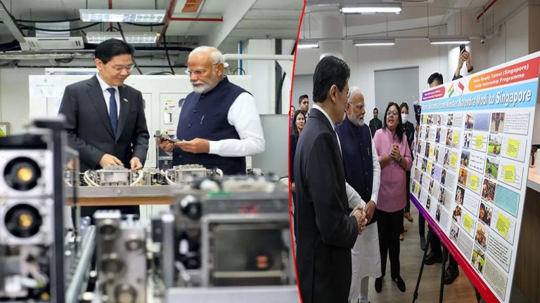 PM Modi: సింగపూర్⁭లో బిజీబిజీగా ప్రధాని మోడీ.. సెమీకండక్టర్ కంపెనీ సందర్శన..!