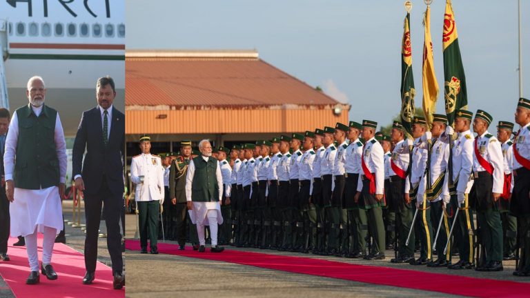 PM Modi @ Brunei: బ్రూనై దేశానికి చేరుకున్న ప్రధాని మోడీ..