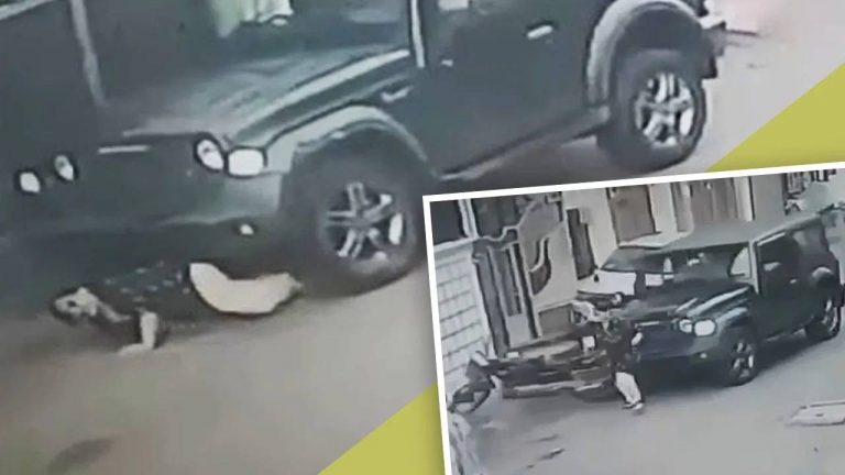 Uttarpradesh : మైనర్ కొడుకుకు కారు ఇచ్చిన తండ్రి.. రోడ్డు పై బీభత్సం