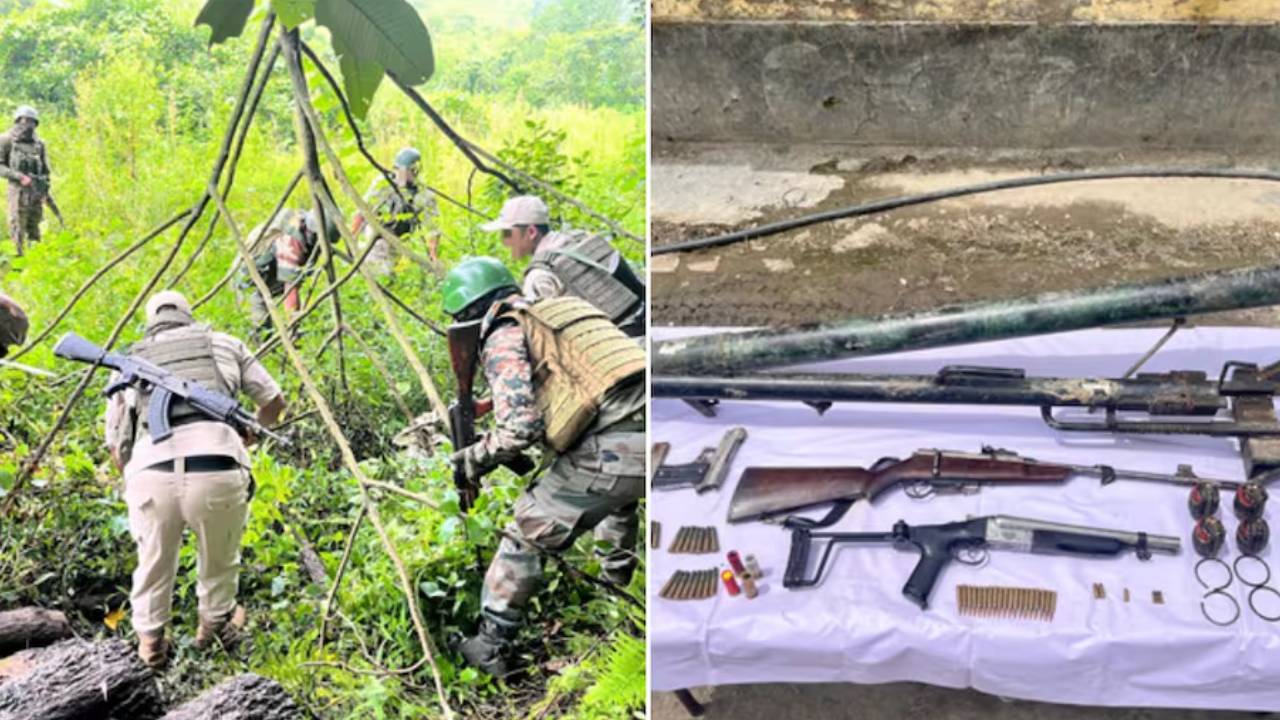 Manipur : మణిపూర్లో పోలీసుల సెర్చ్ ఆపరేషన్.. భారీగా ఆయుధాలు, మందుగుండు సామాగ్రి స్వాధీనం