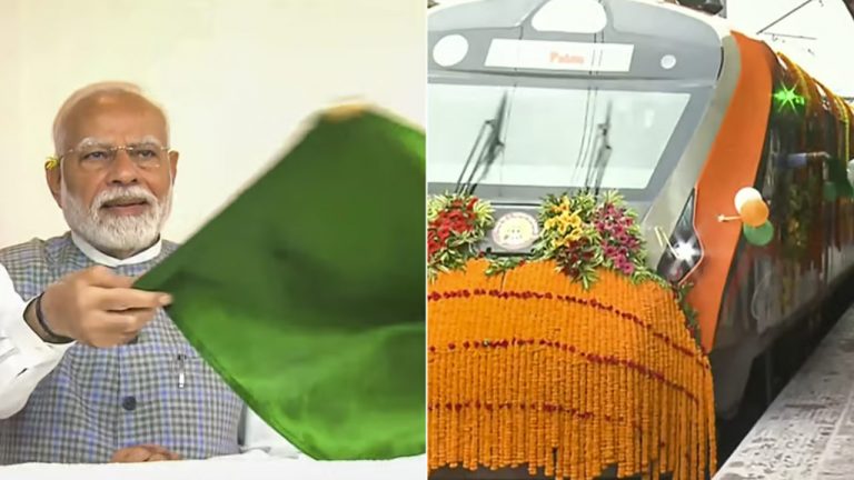 PM Modi: 6 వందే భారత్ రైళ్లను జెండా ఊపి ప్రారంభించిన ప్రధాని.. ఈ రాష్ట్రాలకు ప్రయోజనం
