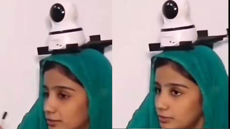 Viral Video : నెక్ట్స్ లెవెల్ సెక్యూరిటీ.. కూతురు తలపై సీసీకెమెరా అమర్చిన తండ్రి..  వీడియో వైరల్