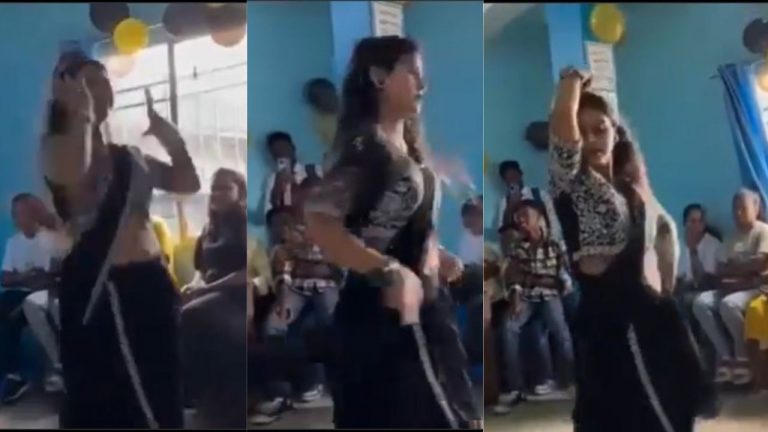 Teacher Dance: డాన్స్‭తో రెచ్చిపోయిన పంతులమ్మ.. తిట్టిపోస్తున్న నెటిజన్లు..