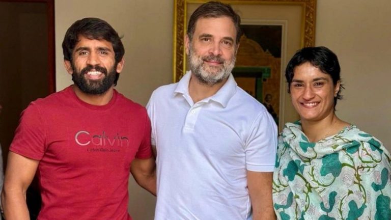 Rahul Gandhi: రాహుల్‌ గాంధీని కలిసిన రెజ్లర్లు వినేశ్‌, బజ్‌రంగ్‌.. రాజకీయ అరంగేట్రం ఖాయమే?