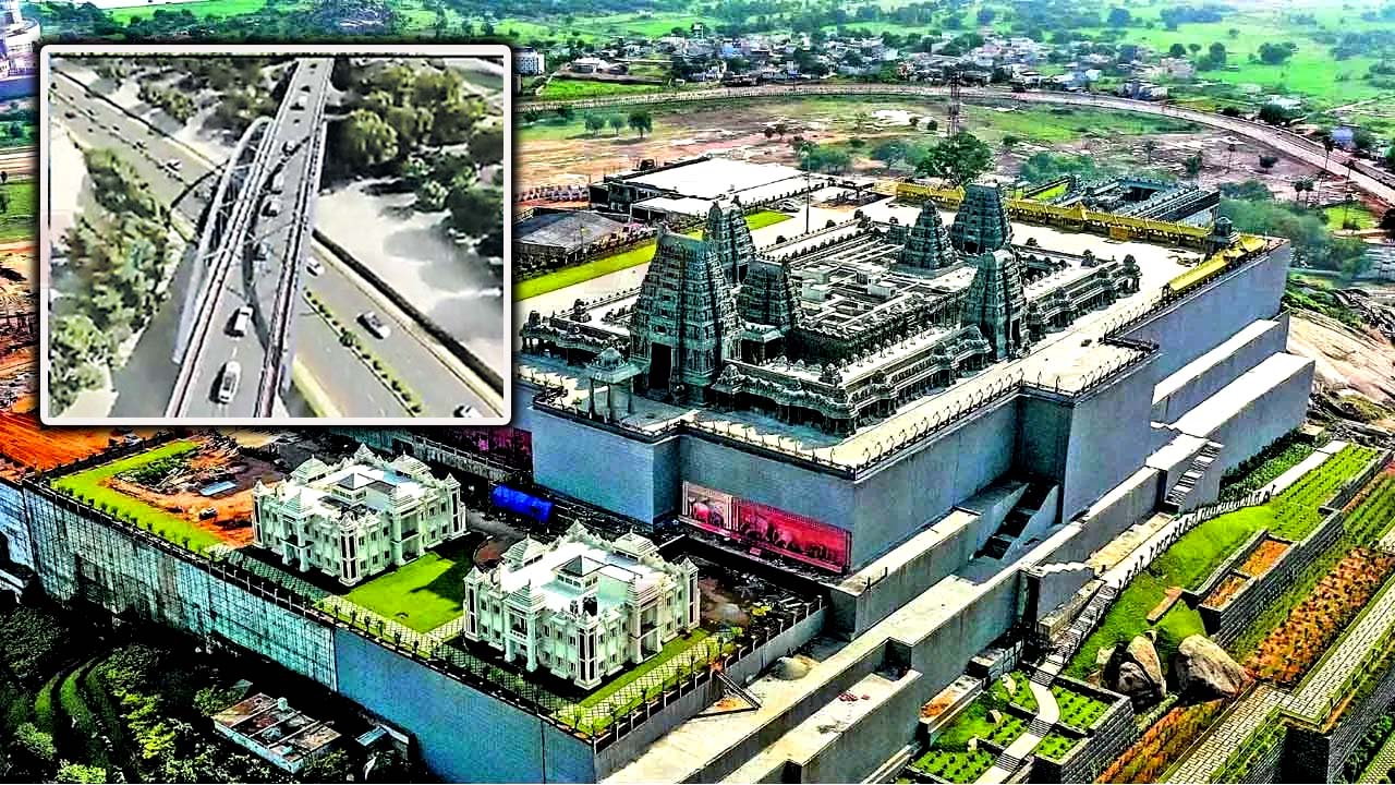 Largest Link Bridge: యాదాద్రి భక్తులకు ఊరట.. ఆలయ సమీపంలో లింక్ ఫ్లైఓవర్ ఏర్పాటు ..