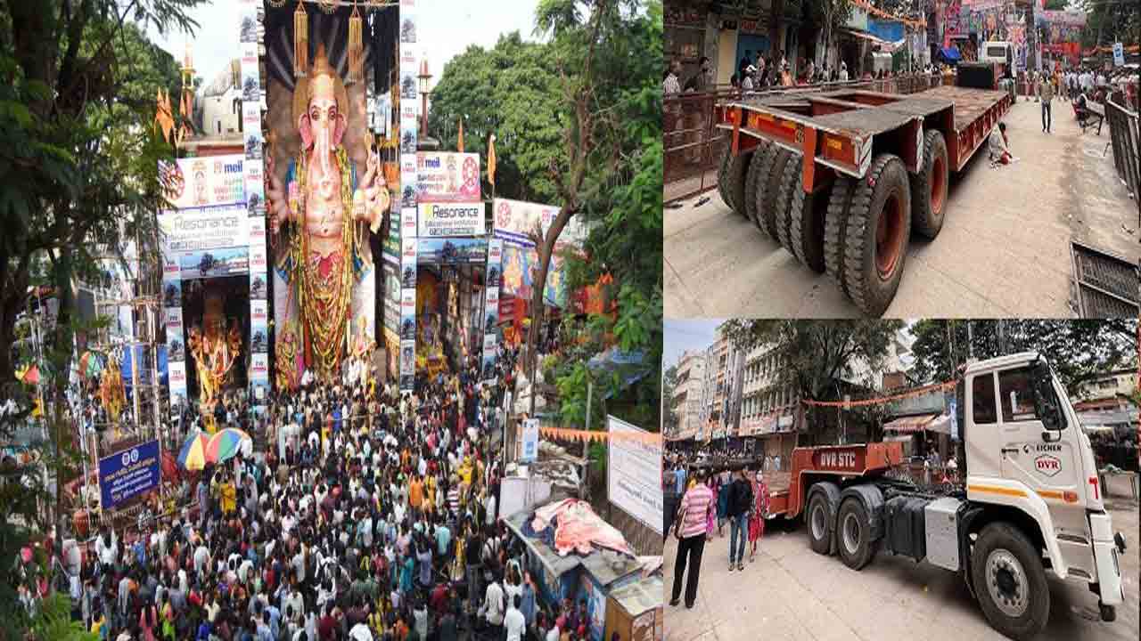 Khairatabad Ganesh: నిమజ్జనానికి సిద్ధమైన ఖైరతాబాద్ గణేశుడు.. భారీగా తరలివస్తున్న భక్తులు..!