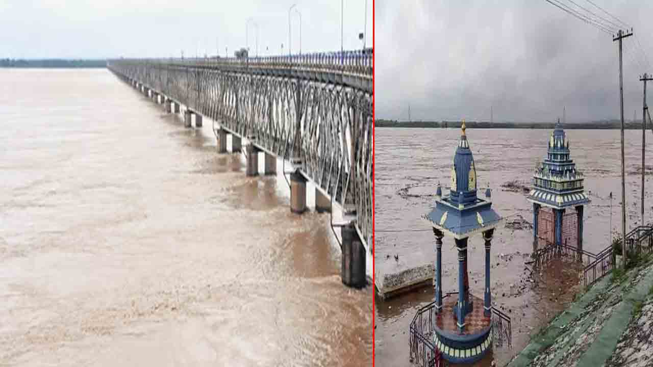 Flood Situation In Godavari: గోదావరికి పెరుగుతున్న నీటిమట్టం.. మూడో ప్రమాద హెచ్చరిక జారీ