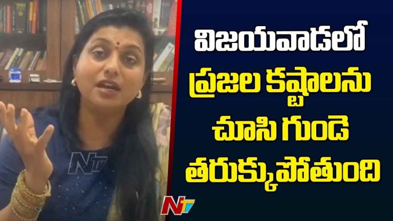 RK Roja: విజయవాడ ప్రజల కష్టాలు చూస్తే గుండె తరుక్కుపోతుంది.. మంత్రులు ఏం చేస్తున్నారు..?