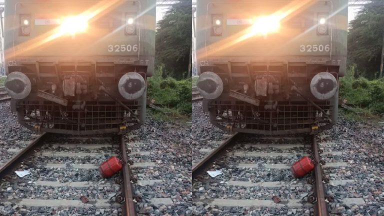 Gas Cylinder: దారుణం.. మరోసారి రైలు ట్రాక్‌పై ఎల్‌పీజీ సిలిండర్..