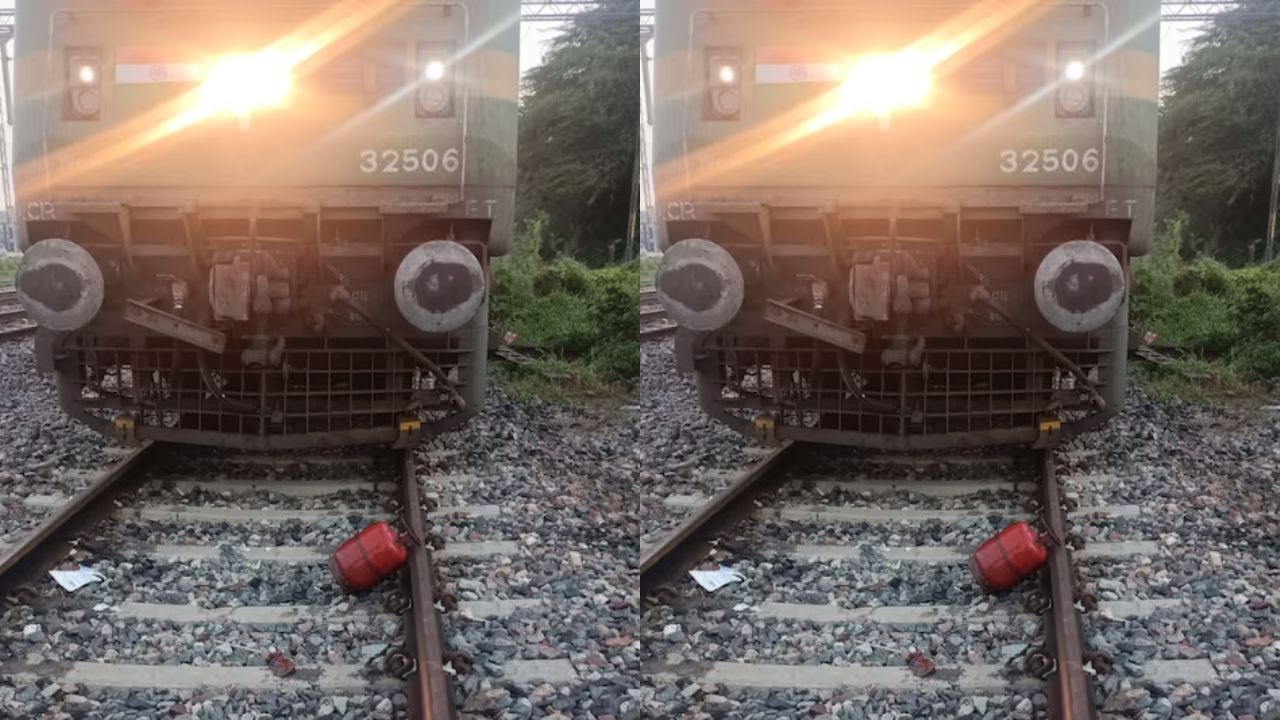 Gas Cylinder: దారుణం.. మరోసారి రైలు ట్రాక్‌పై ఎల్‌పీజీ సిలిండర్..