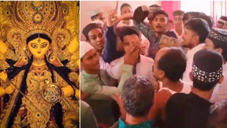 Kolkata: కోల్‌కతా దుర్గాపూజా మండపంపై ముస్లింగుంపు దాడి.. విగ్రహాలు ధ్వంసం చేస్తామని బెదిరింపు..