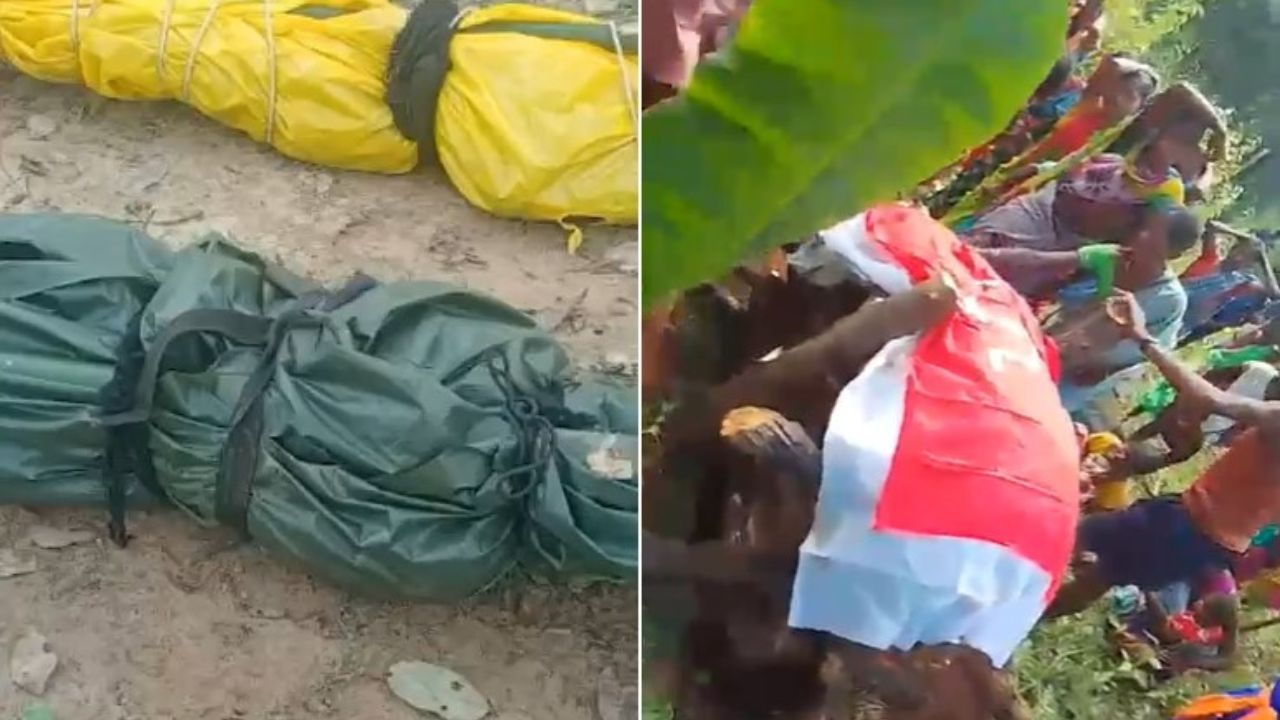 Maoists Funerals: ఎన్‭కౌంటర్ మృతులకి మావోయిస్టుల అంత్యక్రియలు