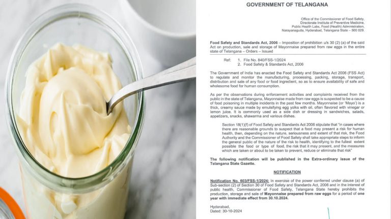 Mayonnaise Ban In Telangana : తెలంగాణలో మయోనైజ్ బ్యాన్.. ఎందుకంటే?